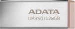 ADATA UR350 USB3.2 128GB Flash Drive Nickel/Black