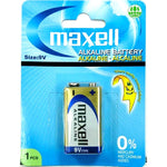 Maxell Alkaline Battery 9 V 1 Pack Blister