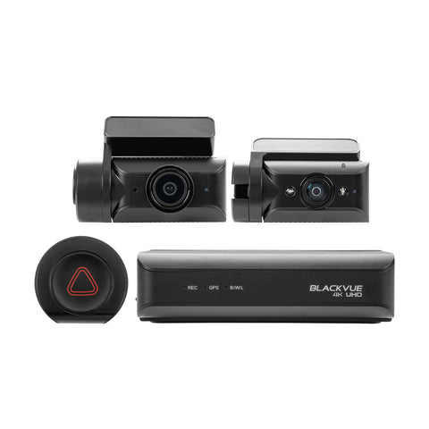 Blackvue Dr970 X 2 Ch Plus Box 4 K Ir Uhd Dashcam 64 Gb Front & Interior