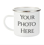 12oz ENAMEL MUG - SILVER RIM