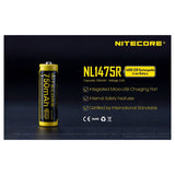 Nitecore Li Ion Rechargeable 14500 Battery 3.7 V 750 Mah