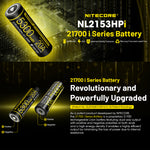 Nitecore Li Ion Rechargeable 21700 Battery 5300 Mah 3.6 V