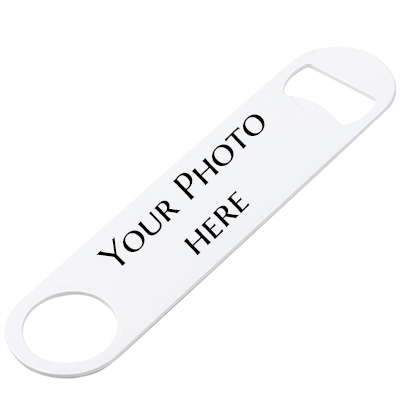 Bottle Opener White Dble sided SS