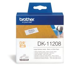 Brother DK11208 400 Large Address Labels 38mm x 90mm