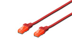 Digitus UTP CAT6 Patch Lead -  0.5M Red