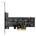 Silverstone ECS06 SATA III PCI Express card 6-port