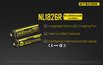 Nitecore Li Ion Usb Rechargeable Battery 18650 (2600m Ah)