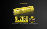 Nitecore 5000 Mah Rechargeable 21700 Li Ion Battery