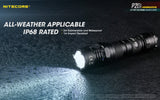 Nitecore Rechargeable Tactical Led Flashlight With Ceramic Tipped Strike Bezel