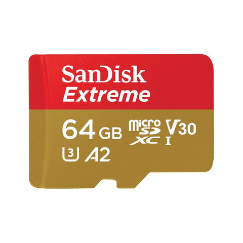 Sandisk Extreme Micro Sdxc 64 Gb Up To 170 Mb/S Class 10 A2 V30