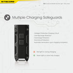 Nitecore 700 Lumen Rechargeable Keychain Flashlight Black