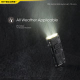 Nitecore 700 Lumen Rechargeable Keychain Flashlight Black