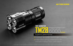 Nitecore 6000 Lumen Rechargeable Flashlight Battery Included