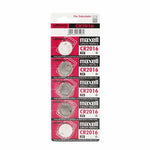 Maxell Lithium Battery Cr2016 3 V Coin Cell 5 Pack